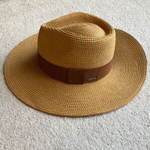 Brixton Joanna tan straw hat xs/s - like new